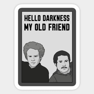 Hello Darkness My Old Friend, Simon and Garfunkel, Paul Simon, Art Garfunkel, Funny Sticker